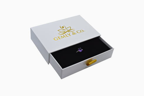 Divya दिव्या | Amethyst | Ring | Silber | Rhodiniert